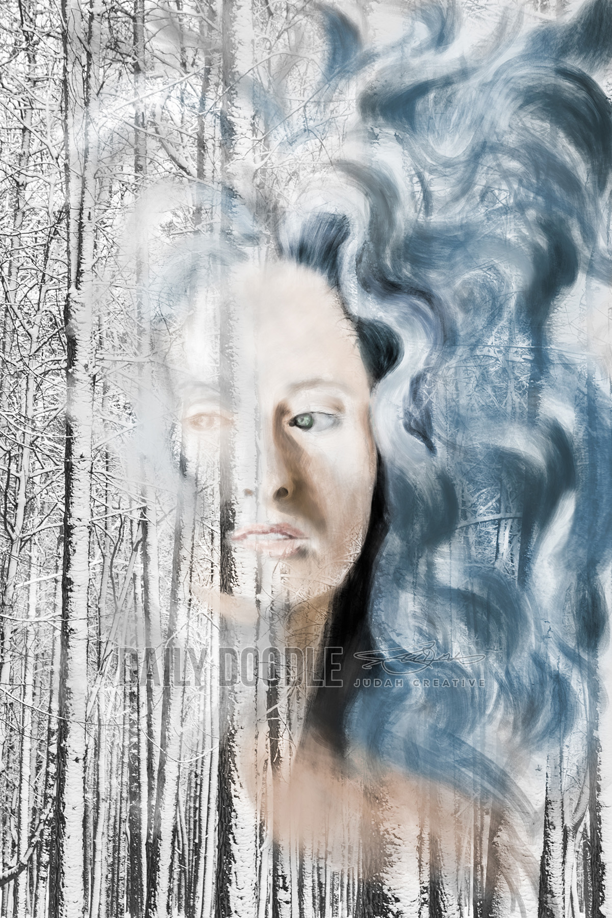 012414 Ice Queen by Judah Fansler, Artist, Designer, Illustrator at Judah Creative, A full service Graphic Design & Illustration Studio